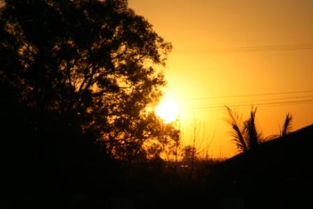 Sonnenuntergang ber San Jose